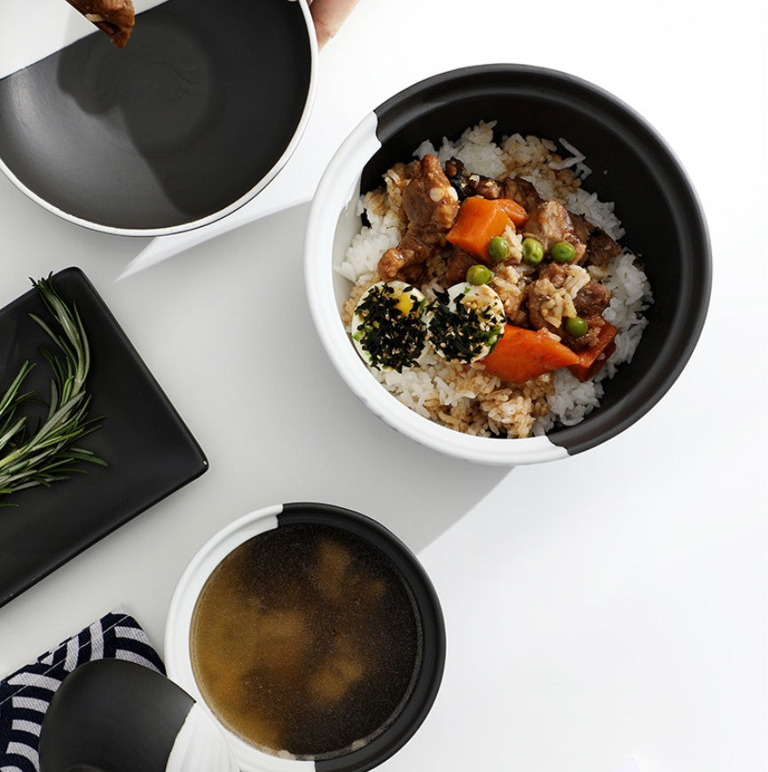 Hand Painted Ceramic Bowl With Cover