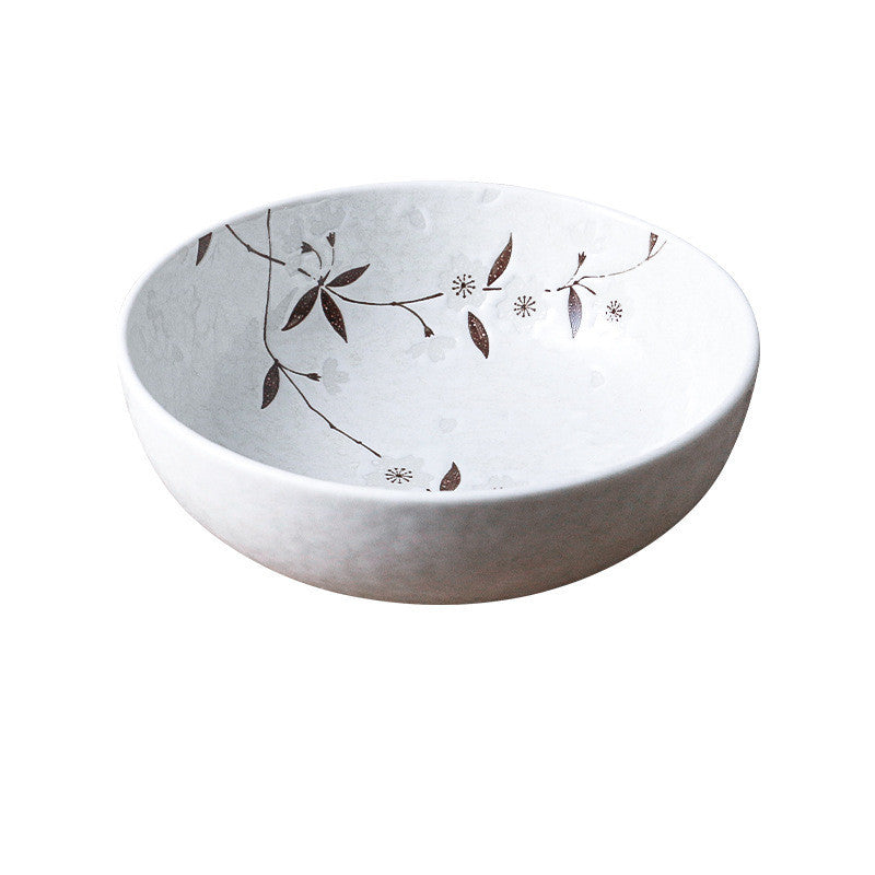 Ceramic White Cherry Blossom Bowl