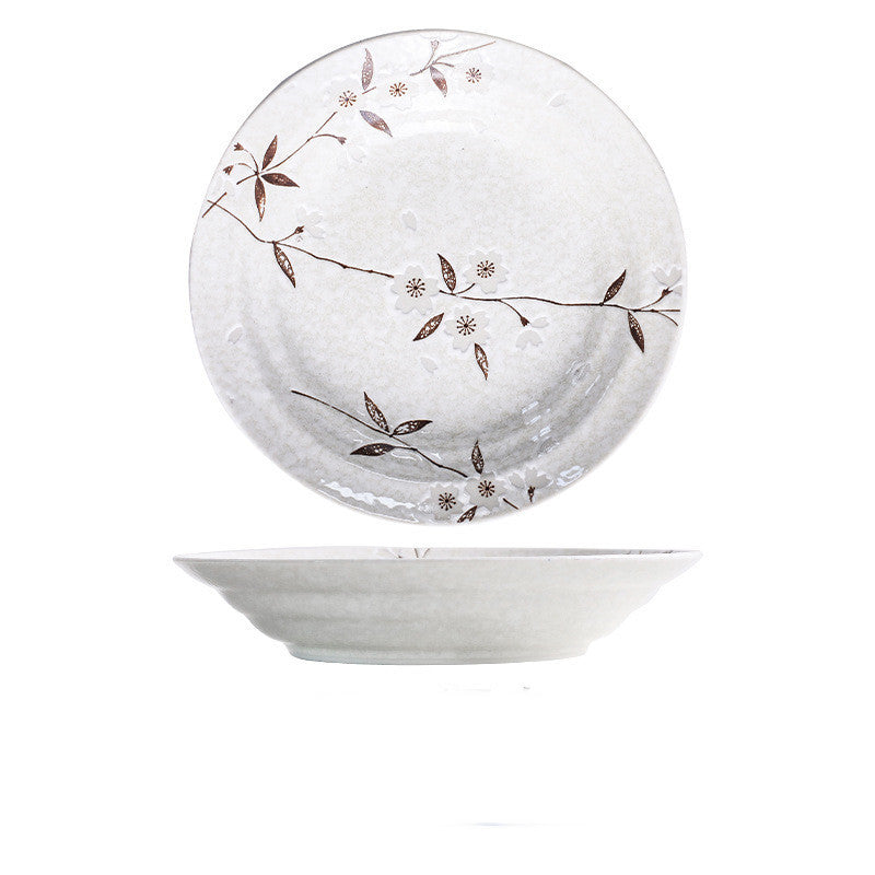 Ceramic White Cherry Blossom Bowl