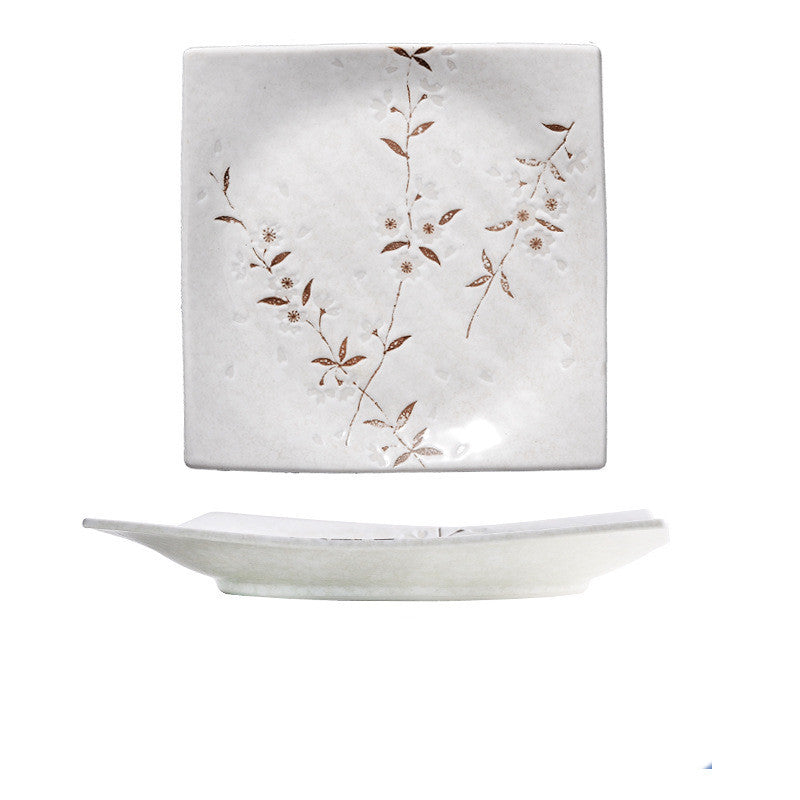 Ceramic White Cherry Blossom Bowl