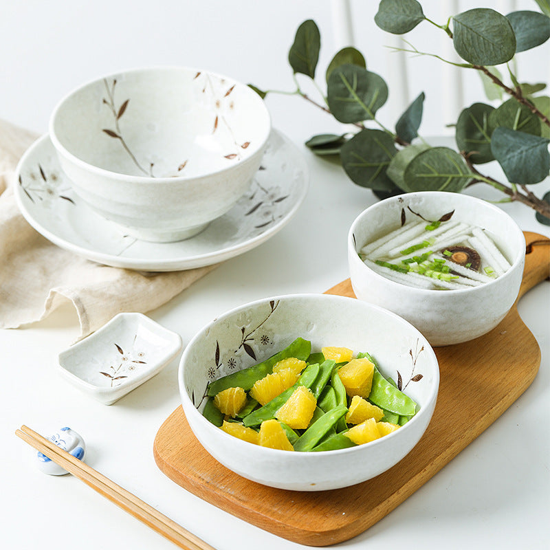 Ceramic White Cherry Blossom Bowl