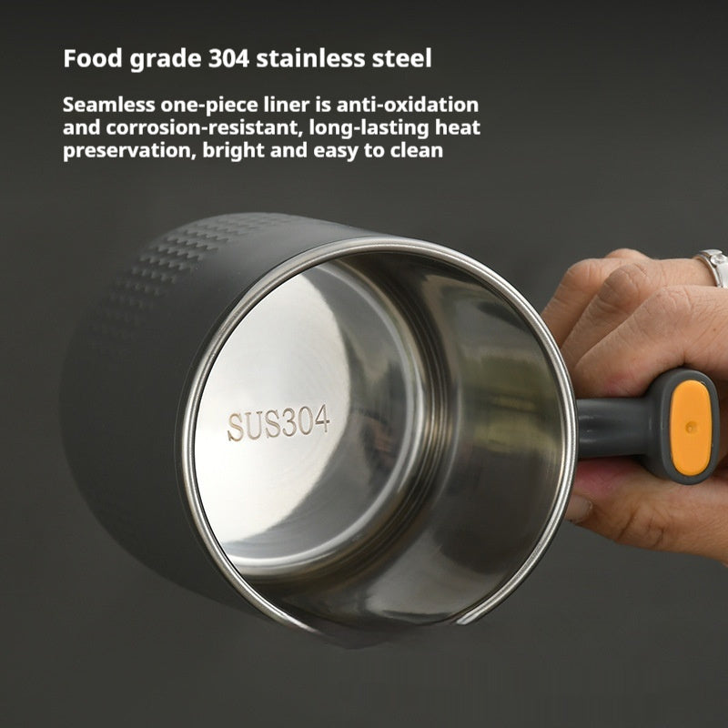Double-layer Stainless Steel Liner Mug With Lid