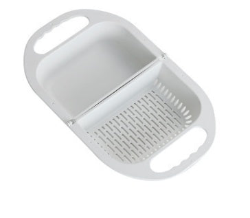 Folding Food Drain Rack Sink with Handle