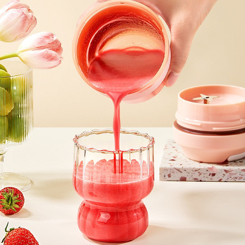 Portable Blender Juicer Cup With 4 Blades