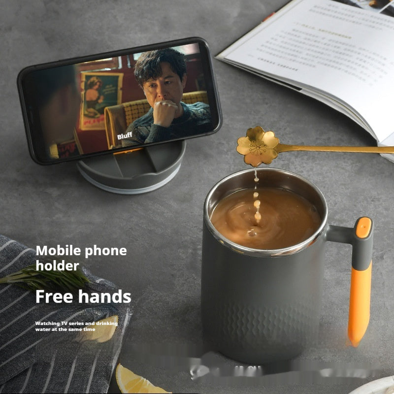 Double-layer Stainless Steel Liner Mug With Lid