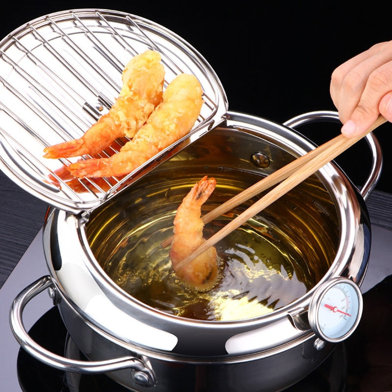 LMETJMA Japanese Deep Frying Pot
