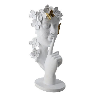 Silence Is Gold Abstract Statue