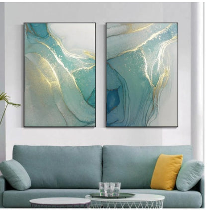 Abstract Liquid Fluid Art Poster