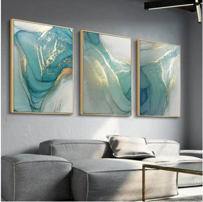 Abstract Liquid Fluid Art Poster