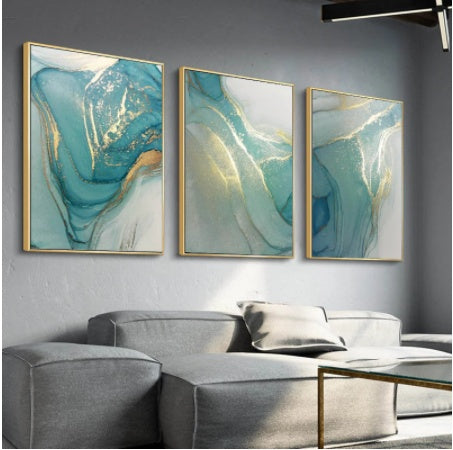 Abstract Liquid Fluid Art Poster