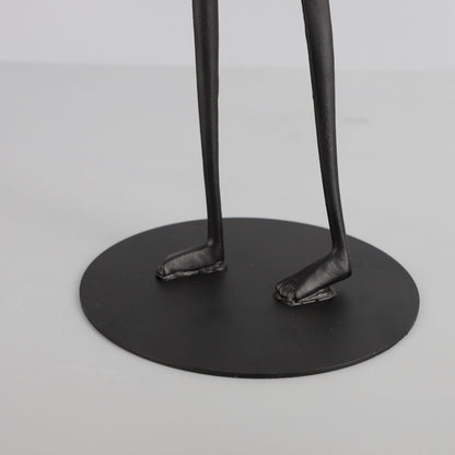 Light Luxury Black Ball Holder Metal Ornament