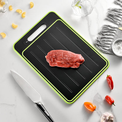 Double-side Defrosting Cutting Board With Knife Sharpener