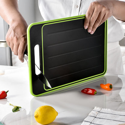 Double-side Defrosting Cutting Board With Knife Sharpener
