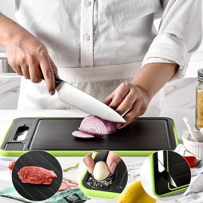 Double-side Defrosting Cutting Board With Knife Sharpener