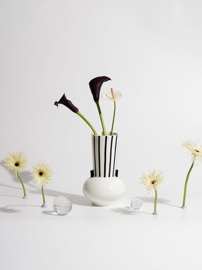 Light Luxury Living Room Striped Vase